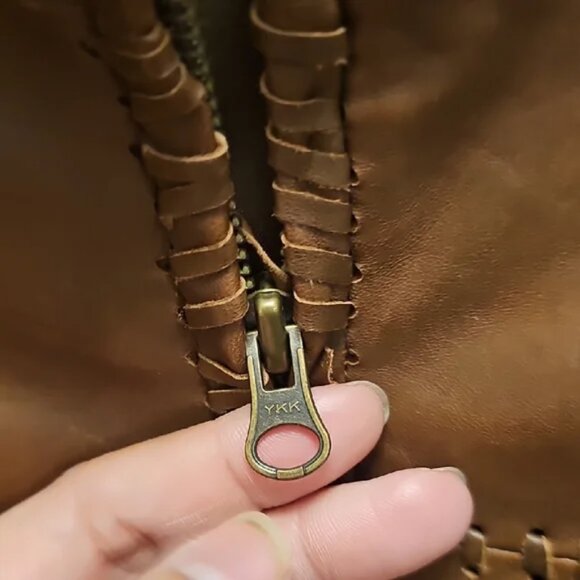 Danier Brown Leather Jacket - Picture 3 of 4